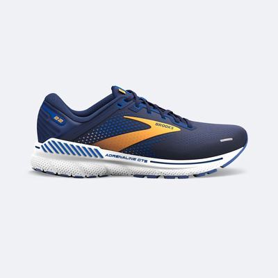 Brooks Adrenaline GTS 22 παπουτσια για τρεξιμο ανδρικα σκουρο μπλε/πορτοκαλι/ασπρα | GR254607