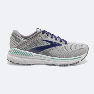 Brooks Adrenaline GTS 22 παπουτσια για τρεξιμο γυναικεια γκρι/μπλε/πρασινο | GR671092