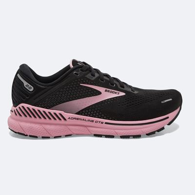 Brooks Adrenaline GTS 22 παπουτσια για τρεξιμο γυναικεια μαυρα/ασημι | GR846723