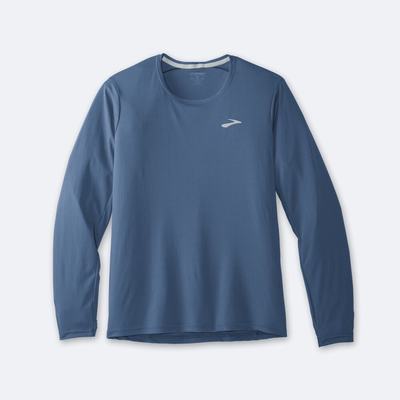 Brooks Atmosphere Long Sleeve μπλουζακια ανδρικα μπλε | GR280471