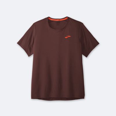 Brooks Atmosphere Short Sleeve μπλουζακια ανδρικα σοκολάτα | GR028591