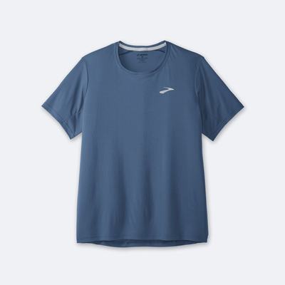 Brooks Atmosphere Short Sleeve μπλουζακια ανδρικα μπλε | GR684270