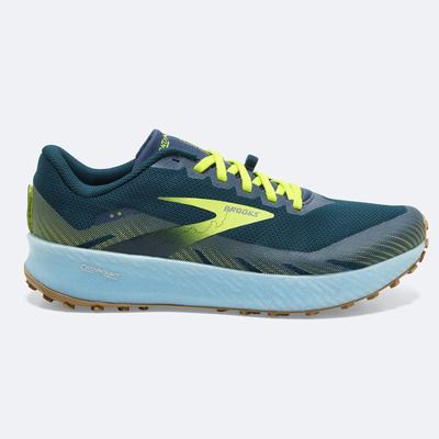 Brooks Catamount παπουτσια trail running ανδρικα μπλε/ανοιχτο πρασινο | GR496708