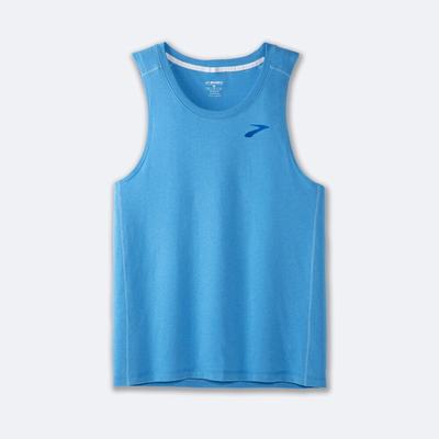 Brooks Distance Tank 2.0 αμανικα μπλουζακια ανδρικα μπλε | GR480579