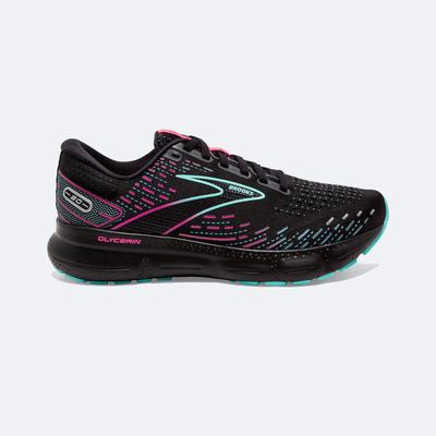 Brooks Glycerin 20 παπουτσια για τρεξιμο γυναικεια μαυρα/μπλε ανοιχτο/ροζ | GR903786