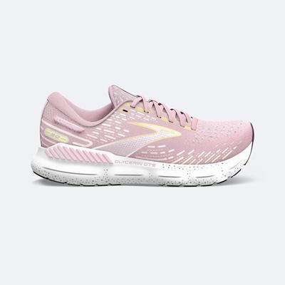 Brooks Glycerin GTS 20 παπουτσια για τρεξιμο γυναικεια ροζ/κίτρινα/ασπρα | GR157632