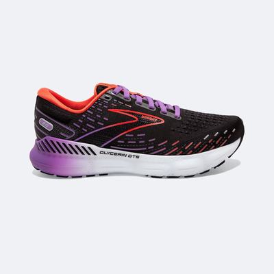 Brooks Glycerin GTS 20 παπουτσια για τρεξιμο γυναικεια μαυρα/με λουλουδια | GR724163