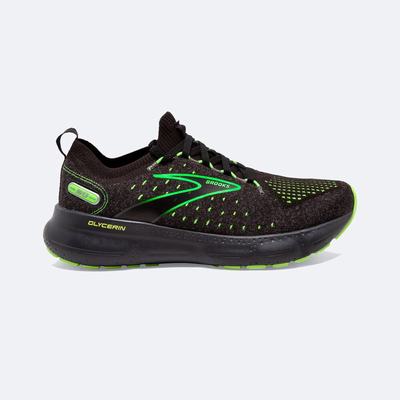 Brooks Glycerin StealthFit 20 παπουτσια για τρεξιμο ανδρικα μαυρα/πρασινο | GR659870