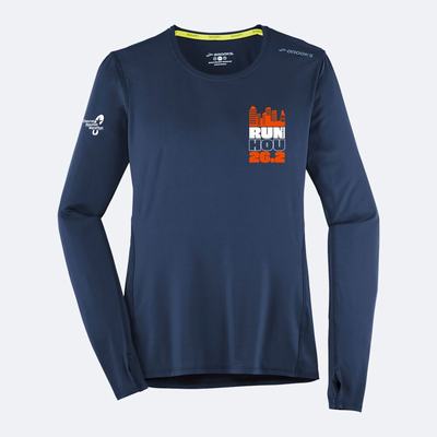 Brooks Houston23 Distance Long Sleeve 2.0 μπλουζακια γυναικεια σκουρο μπλε | GR169257