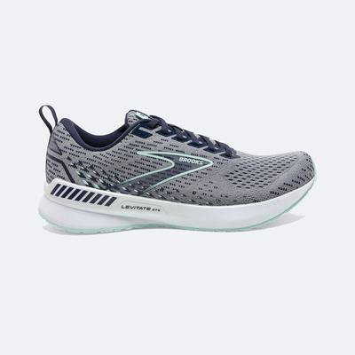 Brooks Levitate GTS 5 παπουτσια για τρεξιμο γυναικεια γκρι/σκουρο μπλε/μπλε | GR869705