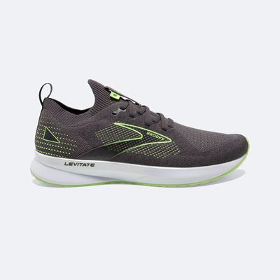 Brooks Levitate StealthFit 5 παπουτσια για τρεξιμο ανδρικα μαυρα/πρασινο | GR863574