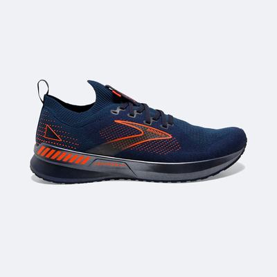 Brooks Levitate StealthFit GTS 5 παπουτσια για τρεξιμο ανδρικα σκουρο μπλε/καφε | GR314576