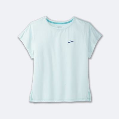 Brooks Sprint Free Short Sleeve μπλουζακια γυναικεια μπλε | GR710596