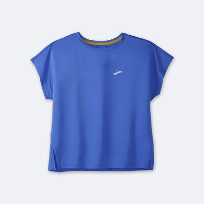 Brooks Sprint Free Short Sleeve μπλουζακια γυναικεια μπλε | GR896341