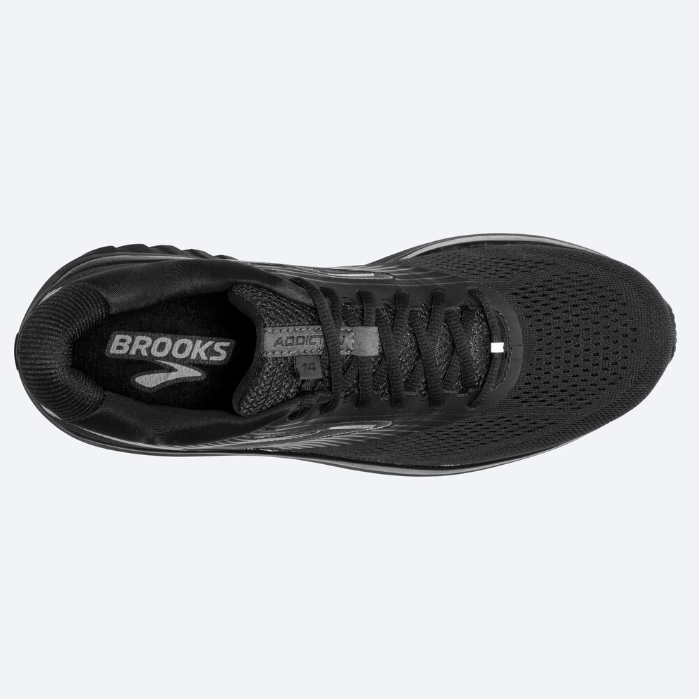 Brooks Addiction 14 παπουτσια για τρεξιμο ανδρικα μαυρα/γκρι/μαυρα | GR561089