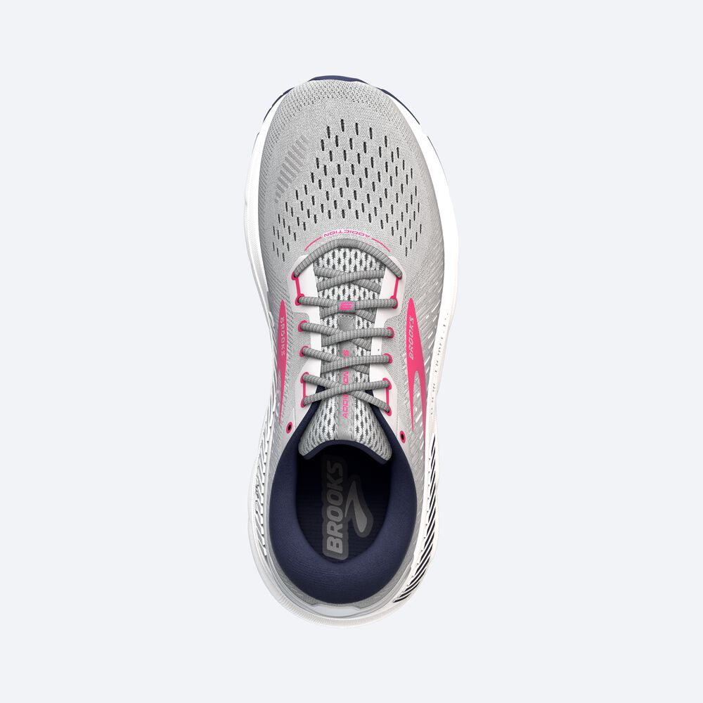 Brooks Addiction GTS 15 παπουτσια για τρεξιμο γυναικεια γκρι/σκουρο μπλε/ροζ | GR689157