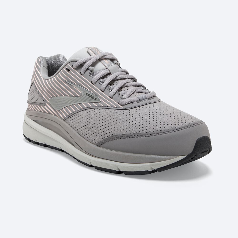 Brooks Addiction Walker Suede αθλητικα παπουτσια γυναικεια γκρι | GR842075