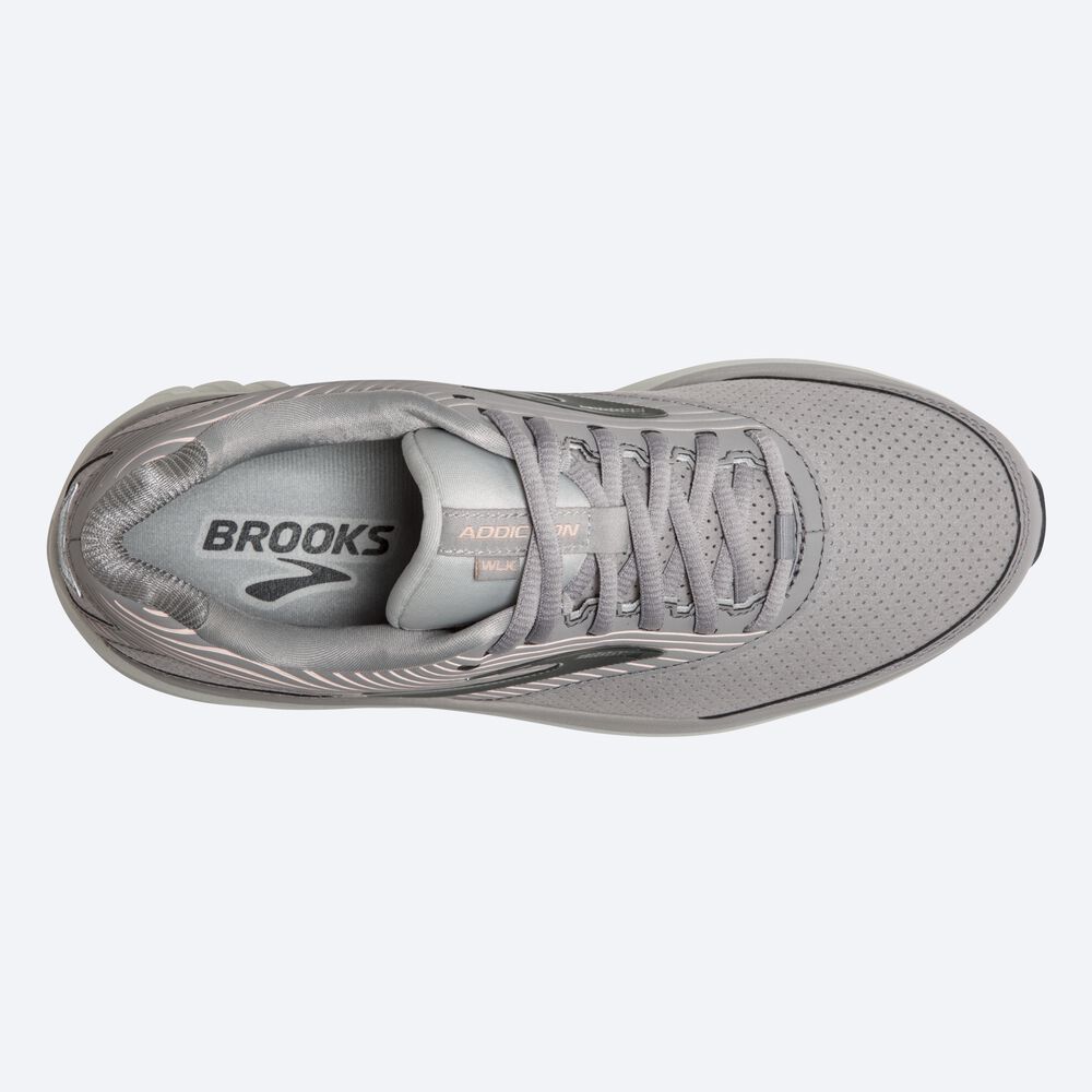 Brooks Addiction Walker Suede αθλητικα παπουτσια γυναικεια γκρι | GR842075