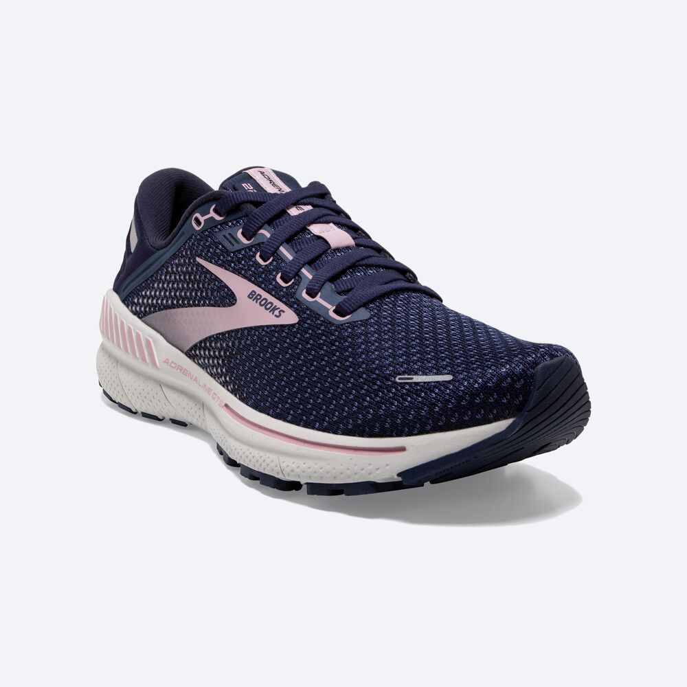 Brooks Adrenaline GTS 22 παπουτσια για τρεξιμο γυναικεια σκουρο μπλε | GR013954