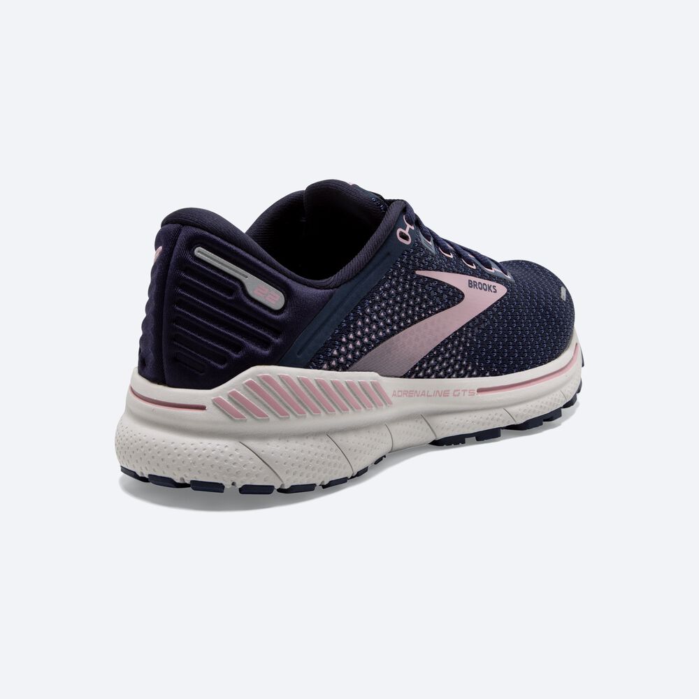 Brooks Adrenaline GTS 22 παπουτσια για τρεξιμο γυναικεια σκουρο μπλε | GR013954