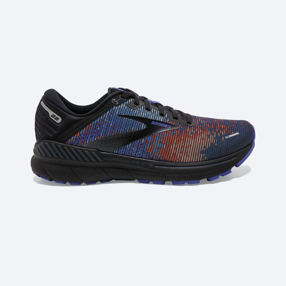 Brooks Adrenaline GTS 22 παπουτσια για τρεξιμο ανδρικα μπλε ρουά/μαυρα/γκρι | GR016983