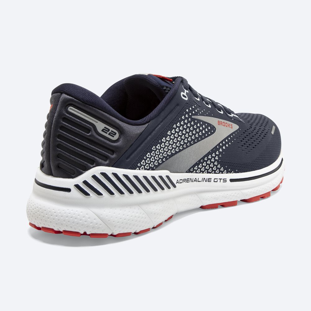 Brooks Adrenaline GTS 22 παπουτσια για τρεξιμο ανδρικα σκουρο μπλε | GR035741