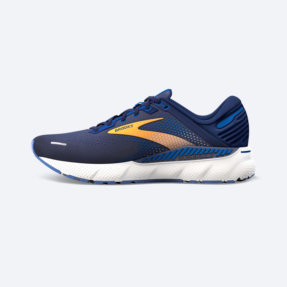 Brooks Adrenaline GTS 22 παπουτσια για τρεξιμο ανδρικα σκουρο μπλε/πορτοκαλι/ασπρα | GR254607