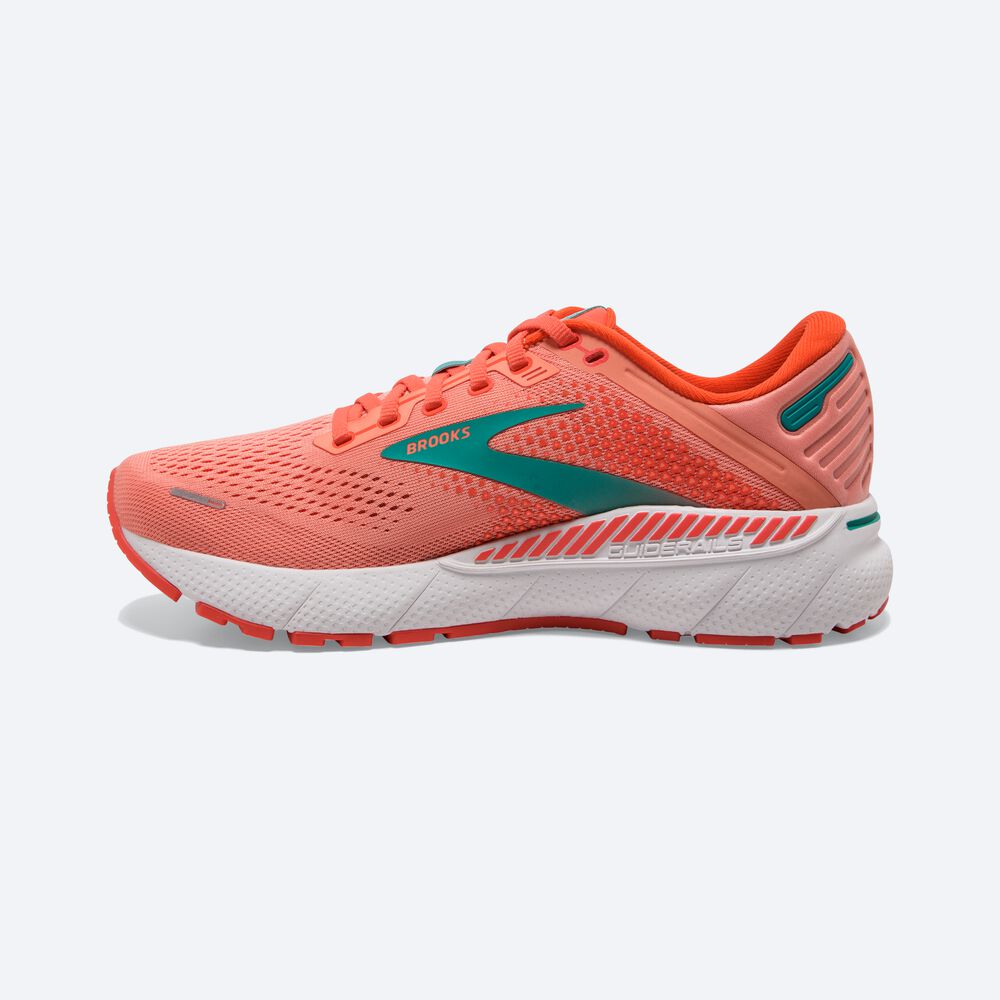 Brooks Adrenaline GTS 22 παπουτσια για τρεξιμο γυναικεια κοραλι/ασπρα | GR256089