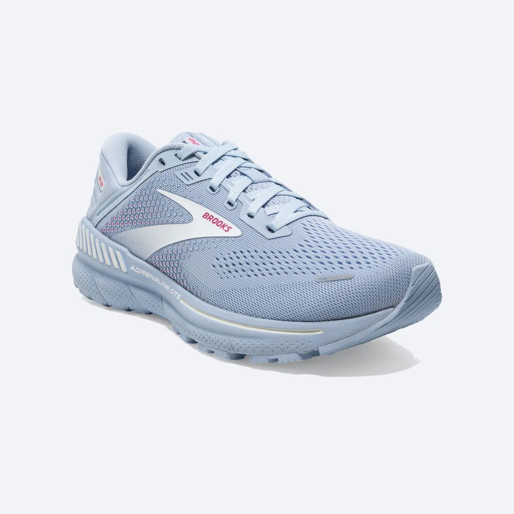 Brooks Adrenaline GTS 22 παπουτσια για τρεξιμο γυναικεια μπλε/ασπρα/ροζ | GR290856