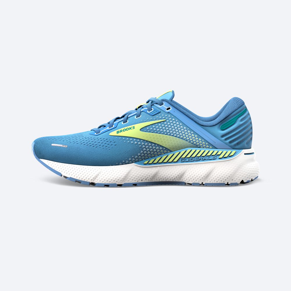 Brooks Adrenaline GTS 22 παπουτσια για τρεξιμο γυναικεια ασημι μπλε/πρασινο/ασπρα | GR297438