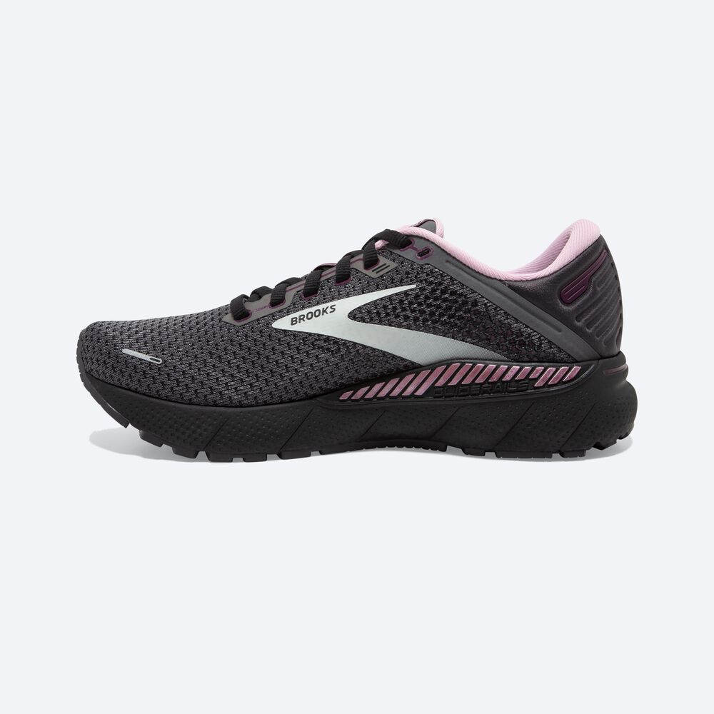 Brooks Adrenaline GTS 22 παπουτσια για τρεξιμο γυναικεια μαυρα/ανοιχτο πρασινο | GR324069