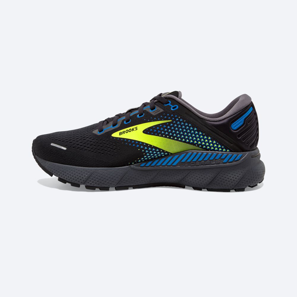 Brooks Adrenaline GTS 22 παπουτσια για τρεξιμο ανδρικα μαυρα/μπλε | GR329180