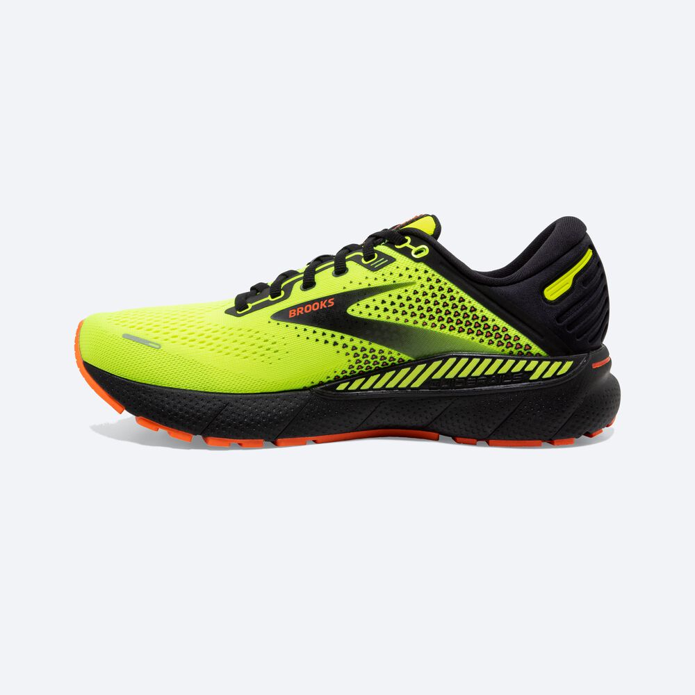 Brooks Adrenaline GTS 22 παπουτσια για τρεξιμο ανδρικα κίτρινα/μαυρα | GR375109