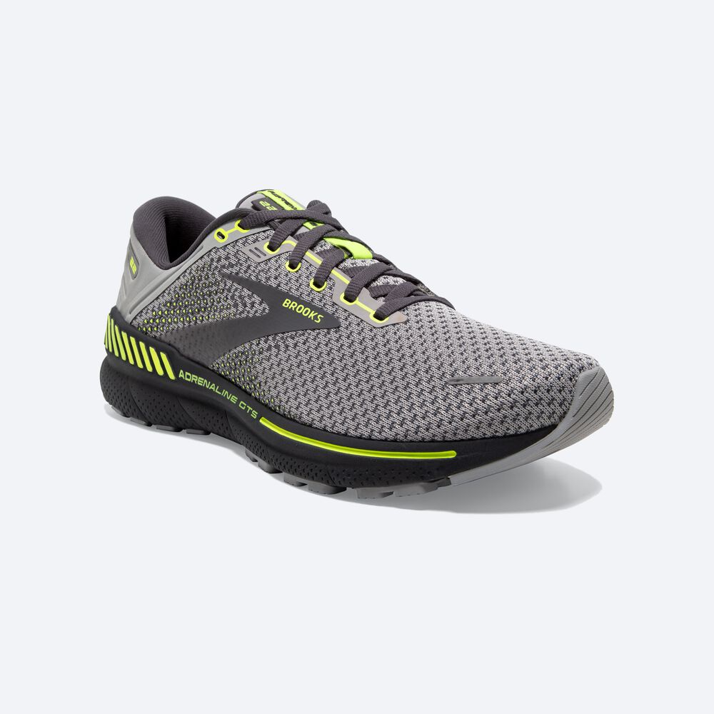 Brooks Adrenaline GTS 22 παπουτσια για τρεξιμο ανδρικα γκρι | GR376584