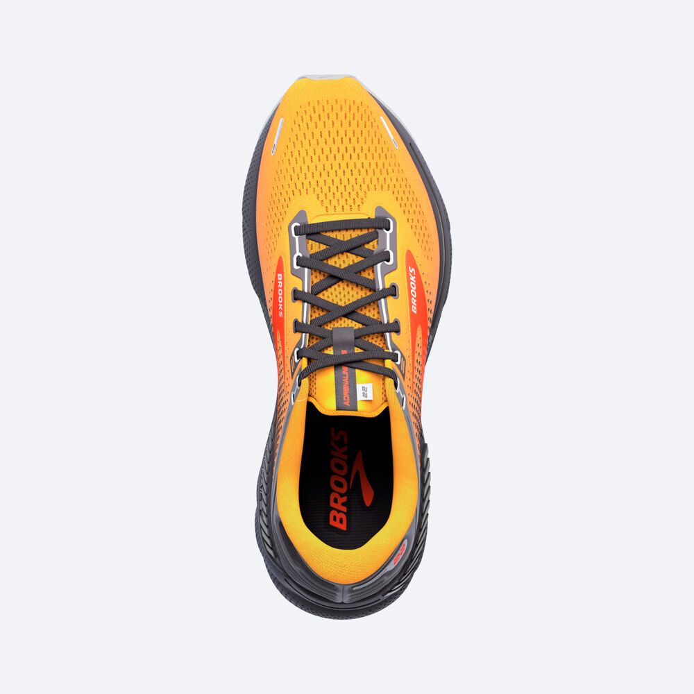 Brooks Adrenaline GTS 22 παπουτσια για τρεξιμο ανδρικα πορτοκαλι | GR584019