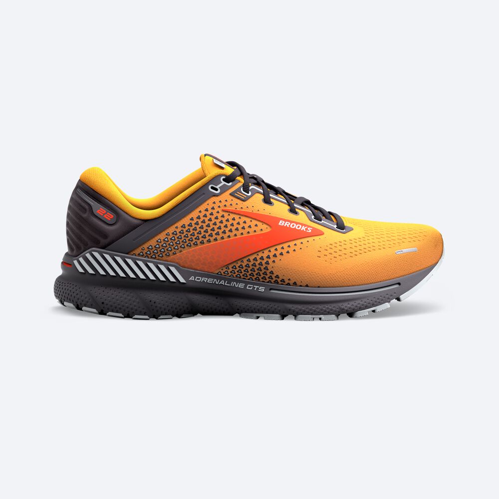 Brooks Adrenaline GTS 22 παπουτσια για τρεξιμο ανδρικα πορτοκαλι | GR584019