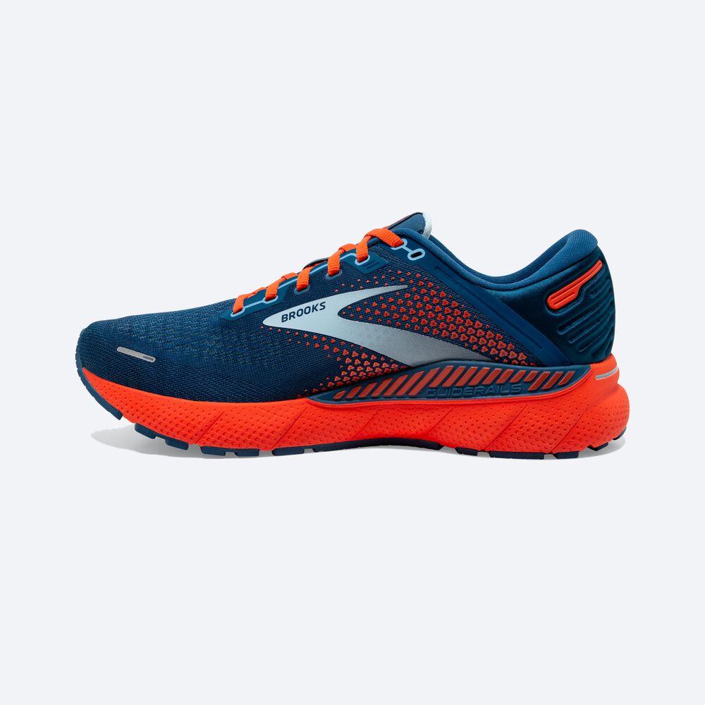 Brooks Adrenaline GTS 22 παπουτσια για τρεξιμο ανδρικα μπλε/ανοιχτο μπλε/πορτοκαλι | GR612953