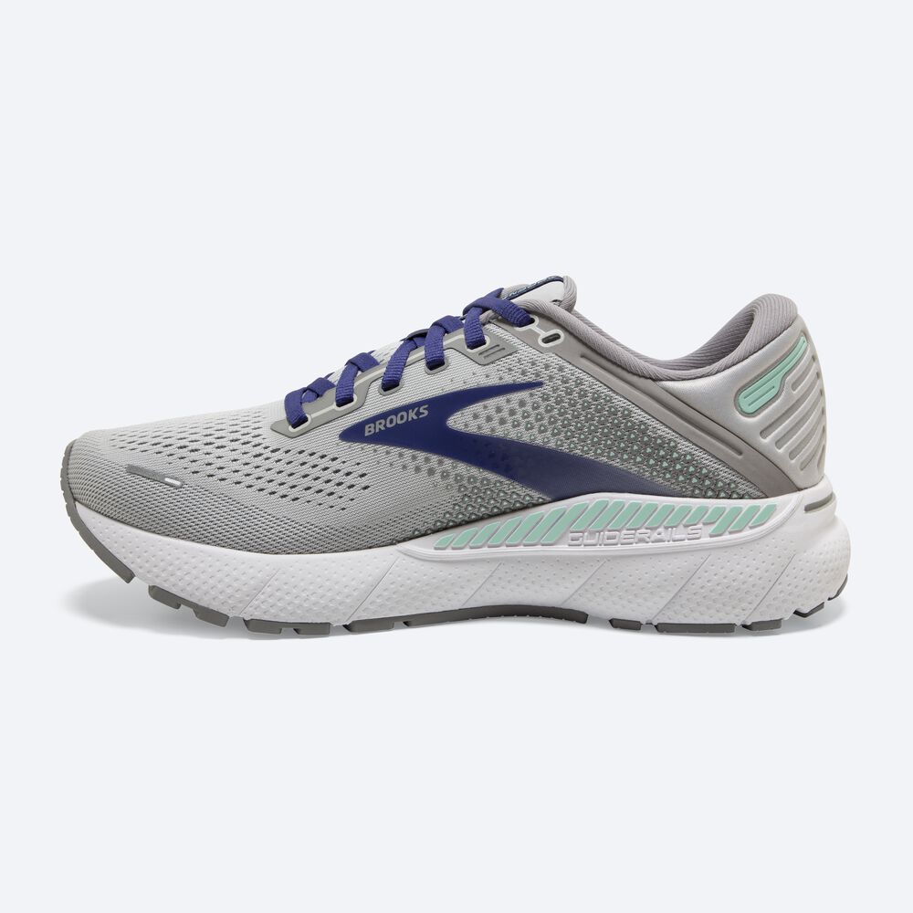 Brooks Adrenaline GTS 22 παπουτσια για τρεξιμο γυναικεια γκρι/μπλε/πρασινο | GR671092