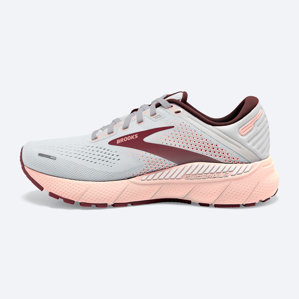 Brooks Adrenaline GTS 22 παπουτσια για τρεξιμο γυναικεια γκρι/ροζ/καφε | GR705324