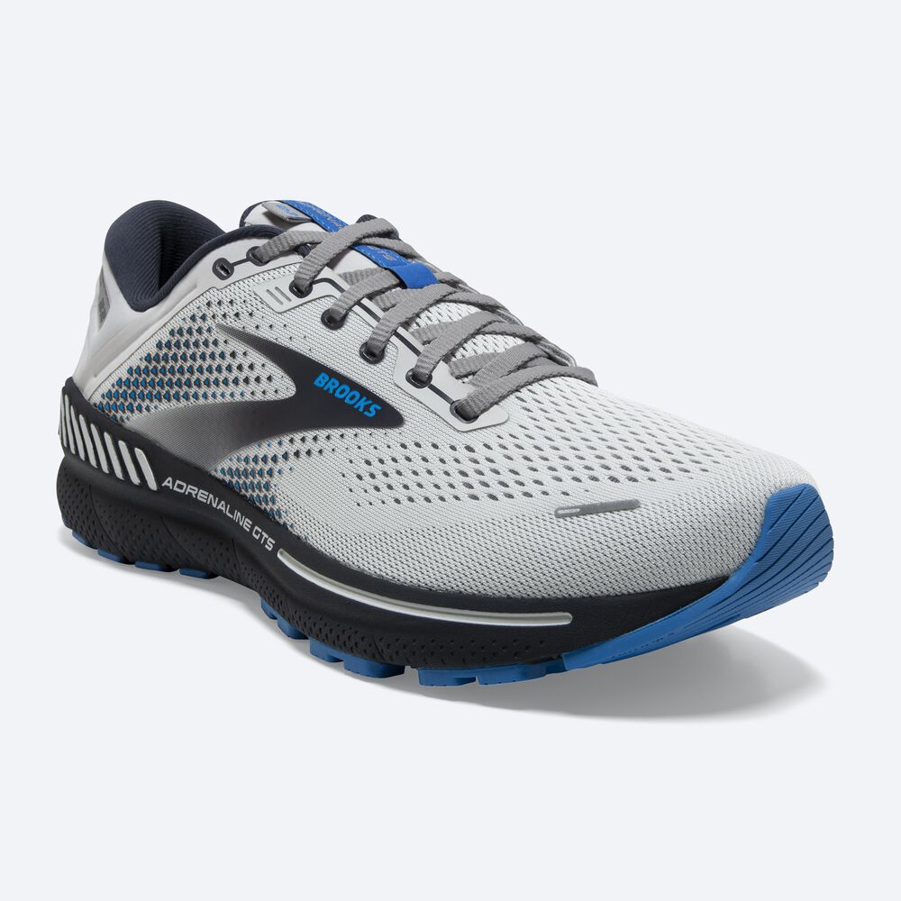 Brooks Adrenaline GTS 22 παπουτσια για τρεξιμο ανδρικα γκρι/μπλε | GR719563