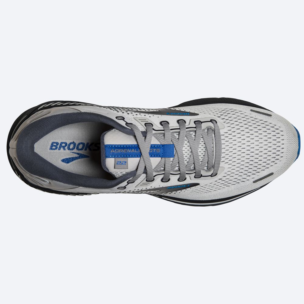 Brooks Adrenaline GTS 22 παπουτσια για τρεξιμο ανδρικα γκρι/μπλε | GR719563