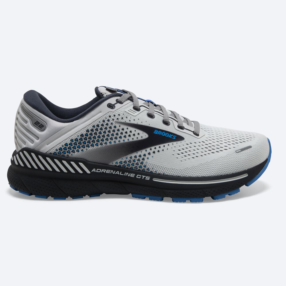 Brooks Adrenaline GTS 22 παπουτσια για τρεξιμο ανδρικα γκρι/μπλε | GR719563