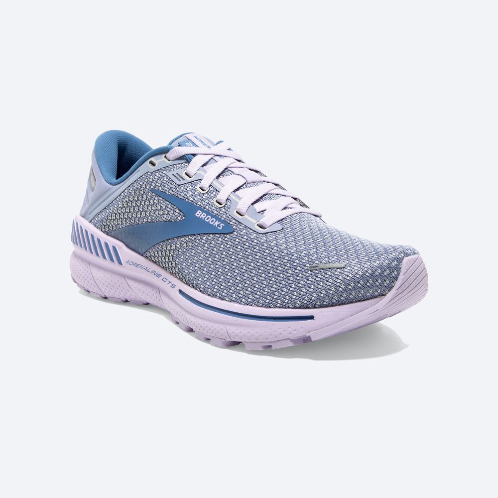 Brooks Adrenaline GTS 22 παπουτσια για τρεξιμο γυναικεια μωβ/μπλε | GR736598