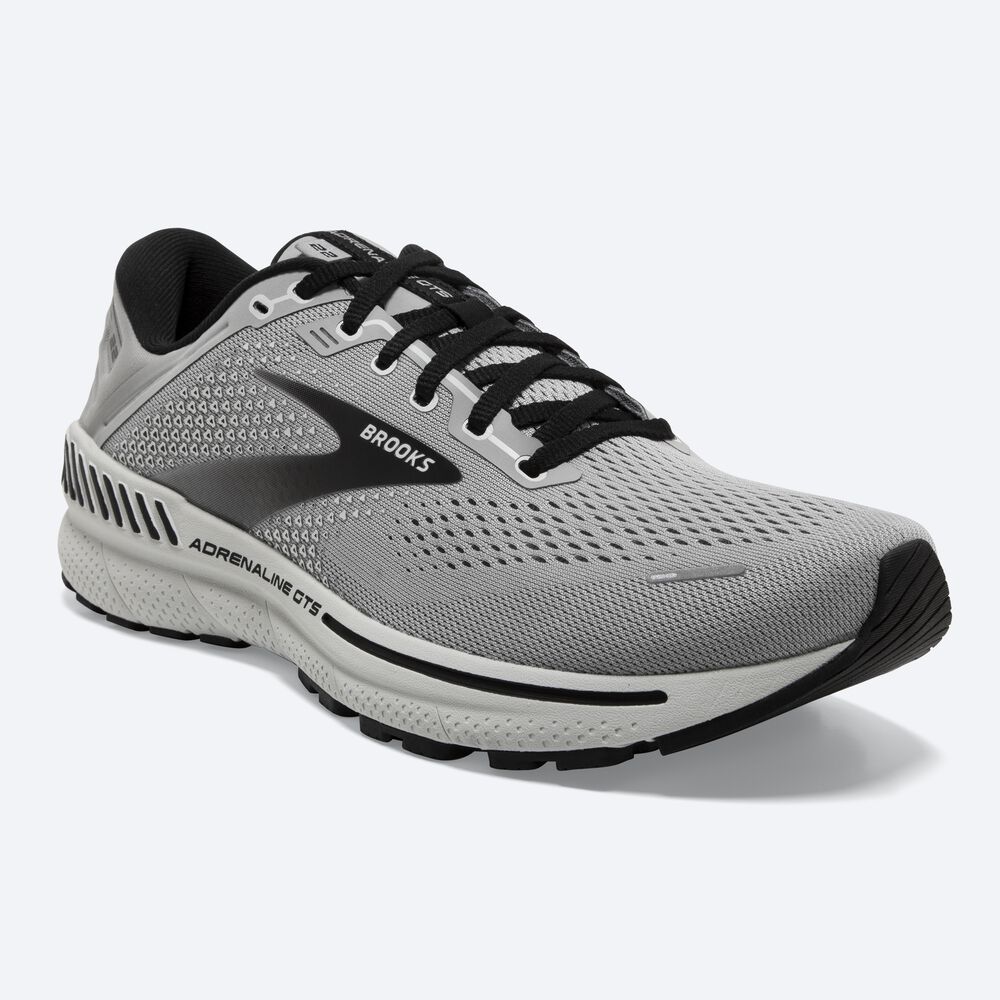 Brooks Adrenaline GTS 22 παπουτσια για τρεξιμο ανδρικα γκρι/μαυρα | GR903517