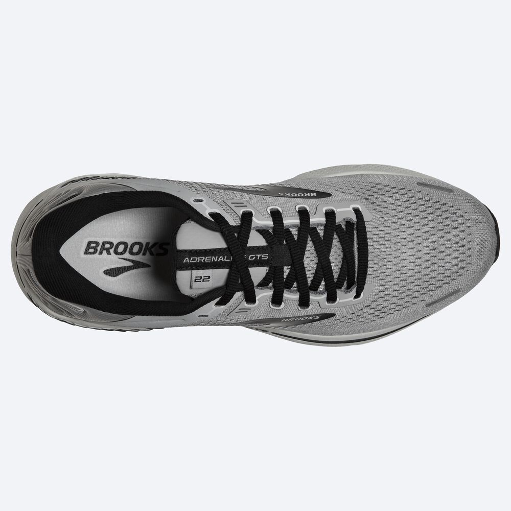 Brooks Adrenaline GTS 22 παπουτσια για τρεξιμο ανδρικα γκρι/μαυρα | GR903517