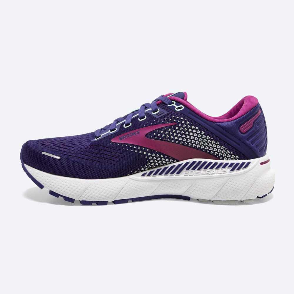 Brooks Adrenaline GTS 22 παπουτσια για τρεξιμο γυναικεια σκουρο μπλε/πρασινο/ροζ | GR928714