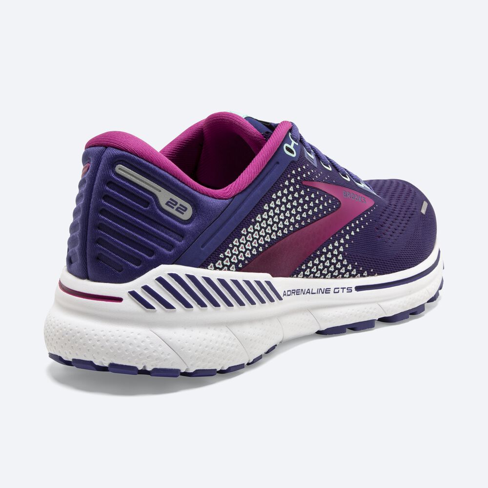 Brooks Adrenaline GTS 22 παπουτσια για τρεξιμο γυναικεια σκουρο μπλε/πρασινο/ροζ | GR928714