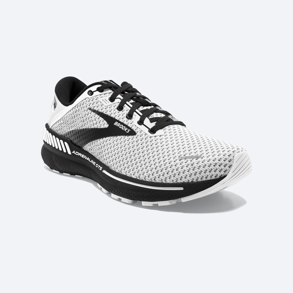 Brooks Adrenaline GTS 22 παπουτσια για τρεξιμο γυναικεια ασπρα/γκρι/μαυρα | GR936702