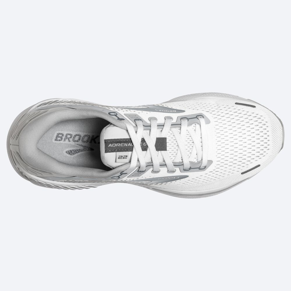 Brooks Adrenaline GTS 22 παπουτσια για τρεξιμο γυναικεια ασπρα/γκρι | GR945081