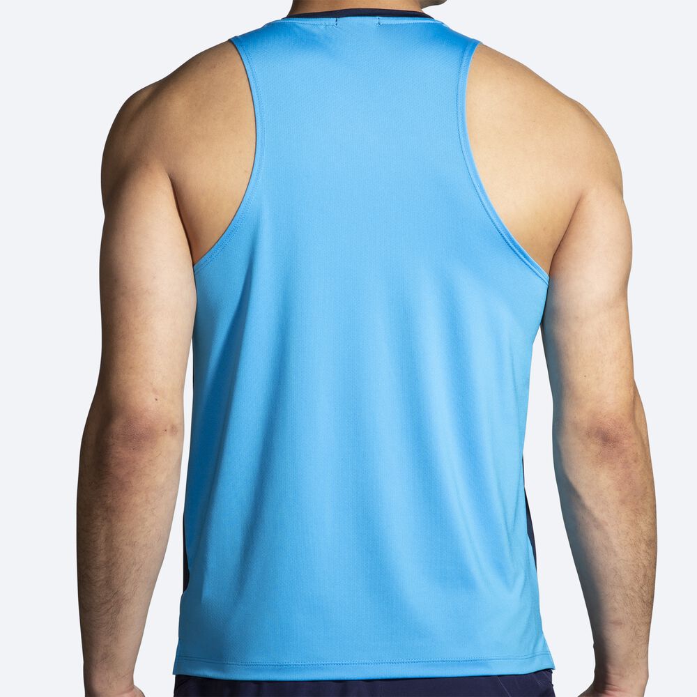 Brooks Atmosphere Singlet 2.0 αμανικα μπλουζακια ανδρικα σκουρο μπλε | GR183697